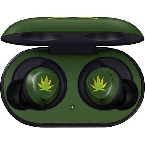 Marijuana Leaf Light Green Galaxy Buds Skin