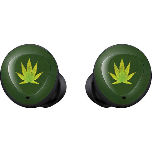 Marijuana Leaf Light Green Galaxy Buds Skin
