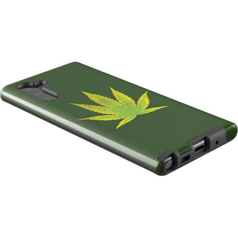 Marijuana Leaf Light Green Galaxy Note 10 Pro Case