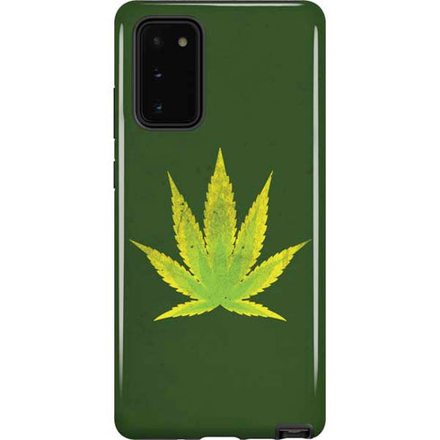 Marijuana Leaf Light Green Galaxy Note20 5G Pro Case
