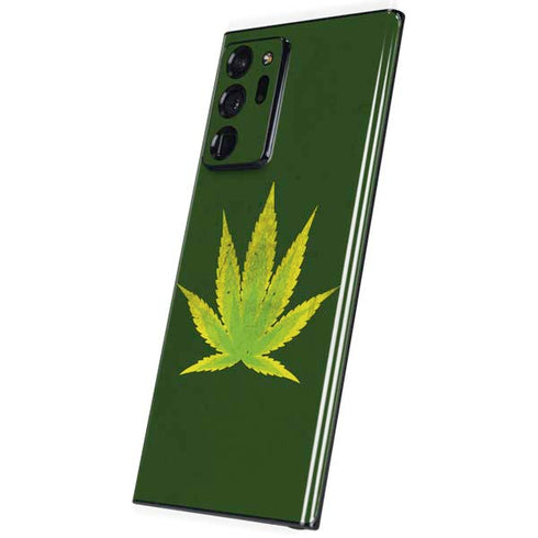 Marijuana Leaf Light Green Galaxy Note20 Ultra 5G Skin