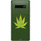 Marijuana Leaf Light Green Galaxy S10 Plus Skin