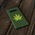 Marijuana Leaf Light Green Galaxy S10 Plus Skin