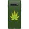 Marijuana Leaf Light Green Galaxy S10 Skin