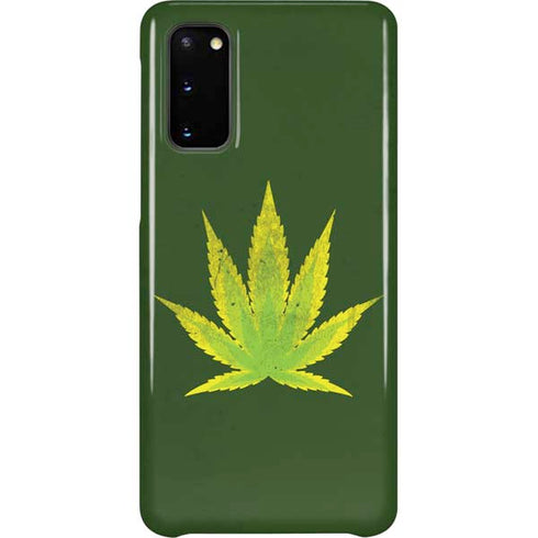 Marijuana Leaf Light Green Galaxy S20 Lite Case