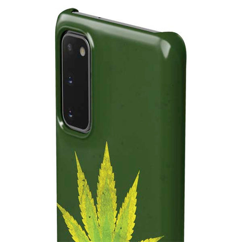 Marijuana Leaf Light Green Galaxy S20 Lite Case