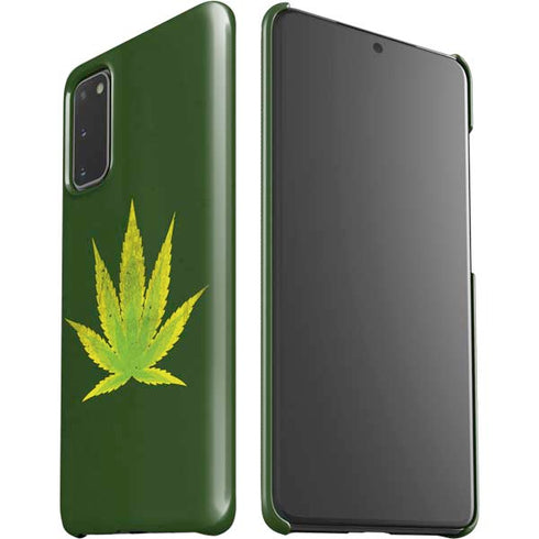 Marijuana Leaf Light Green Galaxy S20 Lite Case