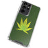 Marijuana Leaf Light Green Galaxy S21 Ultra 5G Clear Case