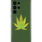 Marijuana Leaf Light Green Galaxy S22 Ultra Skin