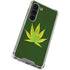 Marijuana Leaf Light Green Galaxy S23 Clear Case