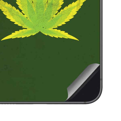 Marijuana Leaf Light Green Galaxy S23 FE Skin