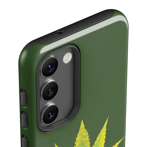 Marijuana Leaf Light Green Galaxy S23 Pro Case