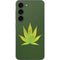 Marijuana Leaf Light Green Galaxy S23 Skin
