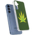 Marijuana Leaf Light Green Galaxy S24 Clear Case