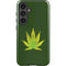 Marijuana Leaf Light Green Galaxy S24 Plus Impact Case