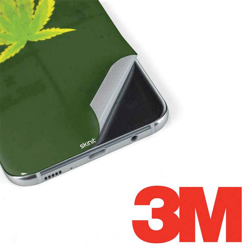 Marijuana Leaf Light Green Galaxy S8 Skin