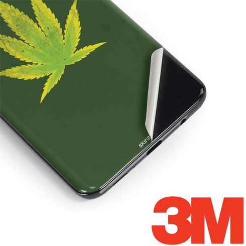 Marijuana Leaf Light Green Galaxy S9 Skin