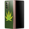 Marijuana Leaf Light Green Galaxy Z Fold2 5G Skin