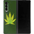 Marijuana Leaf Light Green Galaxy Z Fold3 5G Skin