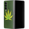 Marijuana Leaf Light Green Galaxy Z Fold4 5G Skin