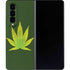 Marijuana Leaf Light Green Galaxy Z Fold4 5G Skin