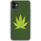 Marijuana Leaf Light Green iPhone 11 Clear Case