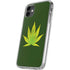 Marijuana Leaf Light Green iPhone 11 Clear Case
