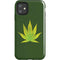 Marijuana Leaf Light Green iPhone 11 Impact Case