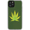 Marijuana Leaf Light Green iPhone 11 Pro Clear Case