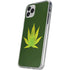 Marijuana Leaf Light Green iPhone 11 Pro Clear Case