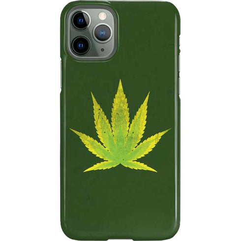 Marijuana Leaf Light Green iPhone 11 Pro Lite Case