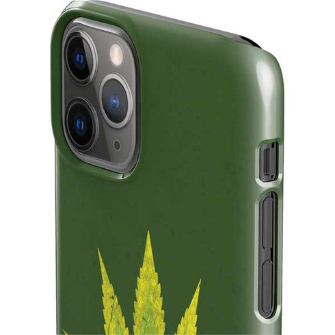 Marijuana Leaf Light Green iPhone 11 Pro Lite Case