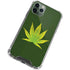 Marijuana Leaf Light Green iPhone 11 Pro Max Clear Case