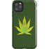 Marijuana Leaf Light Green iPhone 11 Pro Max Impact Case
