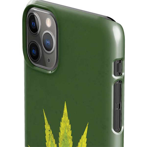 Marijuana Leaf Light Green iPhone 11 Pro Max Lite Case