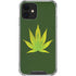 Marijuana Leaf Light Green iPhone 12 Clear Case