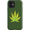 Marijuana Leaf Light Green iPhone 12 Impact Case