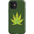 Marijuana Leaf Light Green iPhone 12 Impact Case