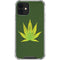 Marijuana Leaf Light Green iPhone 12 Mini Clear Case