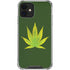 Marijuana Leaf Light Green iPhone 12 Mini Clear Case