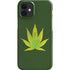 Marijuana Leaf Light Green iPhone 12 Mini Lite Case