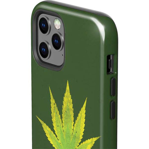 Marijuana Leaf Light Green iPhone 12 Pro Max Impact Case