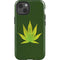 Marijuana Leaf Light Green iPhone 13 Impact Case