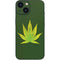 Marijuana Leaf Light Green iPhone 13 Mini Skin