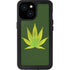 Marijuana Leaf Light Green iPhone 13 Mini Waterproof Case