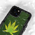 Marijuana Leaf Light Green iPhone 13 Mini Waterproof Case