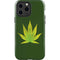 Marijuana Leaf Light Green iPhone 13 Pro Max Impact Case