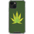 Marijuana Leaf Light Green iPhone 14 Clear Case