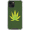 Marijuana Leaf Light Green iPhone 14 Plus Clear Case