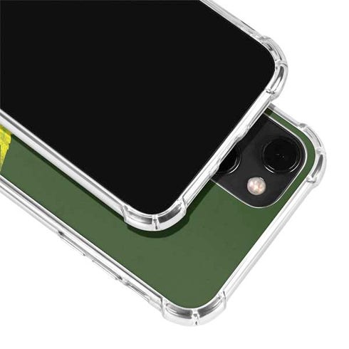 Marijuana Leaf Light Green iPhone 14 Plus Clear Case